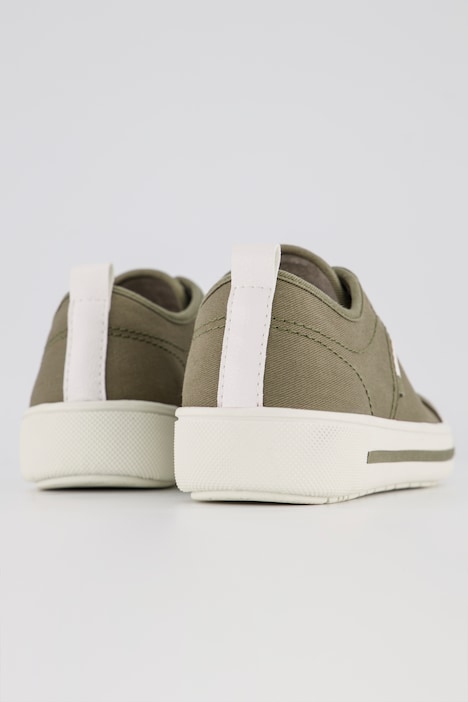 Sneaker, Jana Shoes, Canvas, Lederoptik-Spitze, Weite H