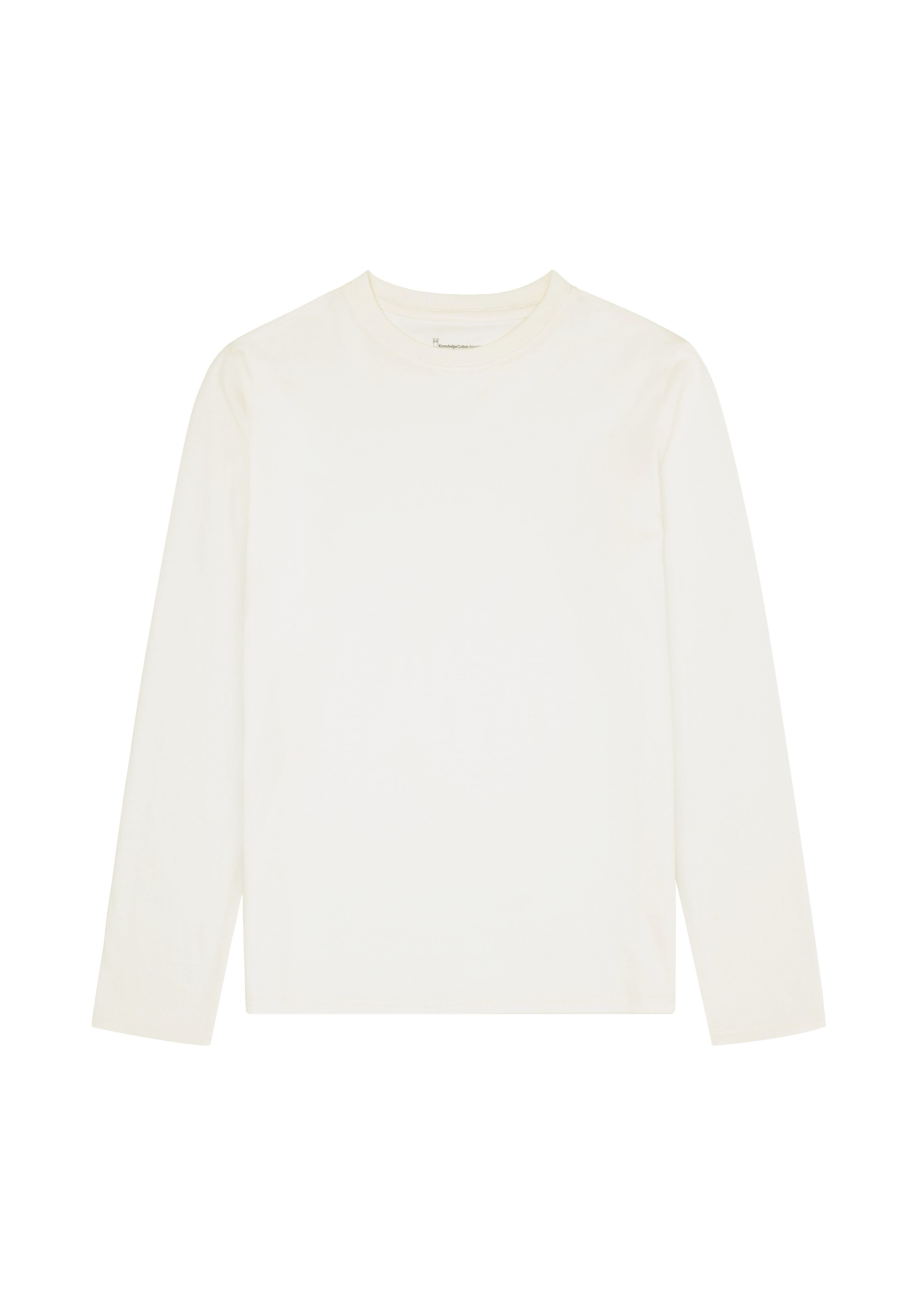 Knowledge Cotton Apparel Longsleeve Basic Pima Cotton Egret