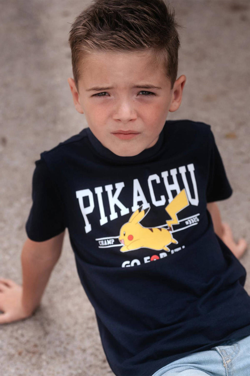 TYGO & vito Pokemon T-shirt met printopdruk donkerblauw