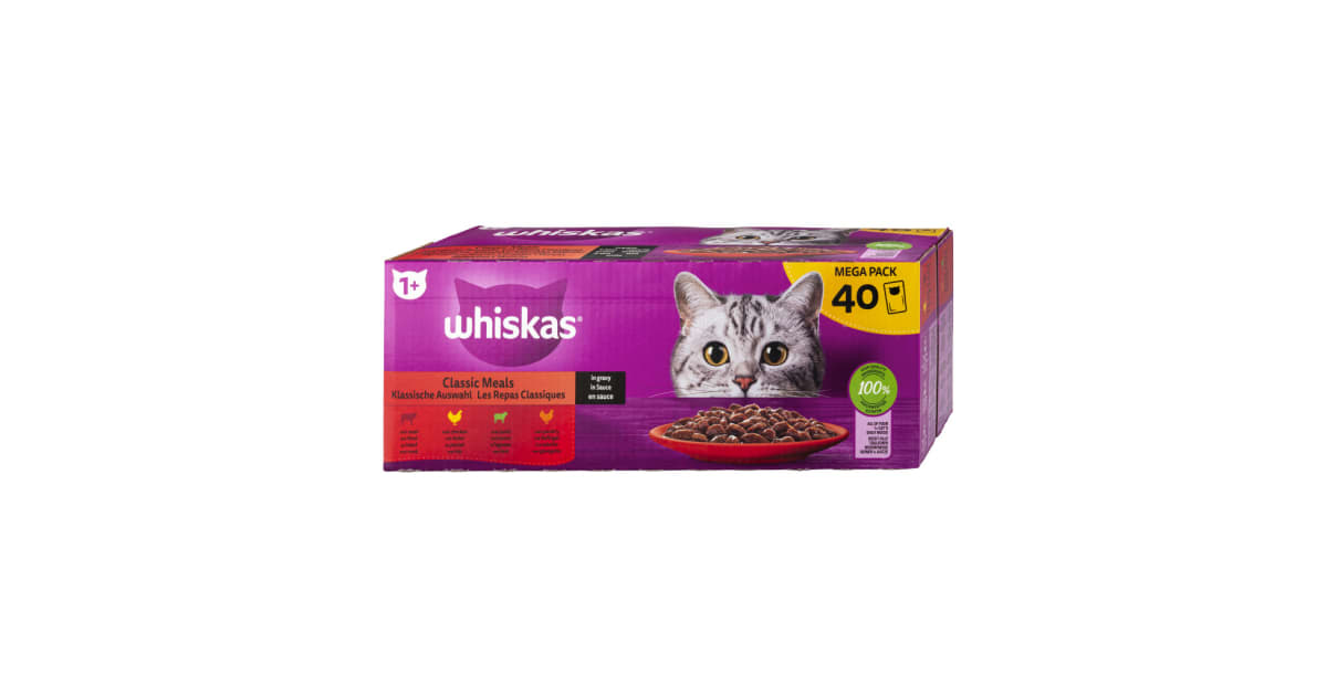 WHISKAS Klassische Auswahl 40er-Packung