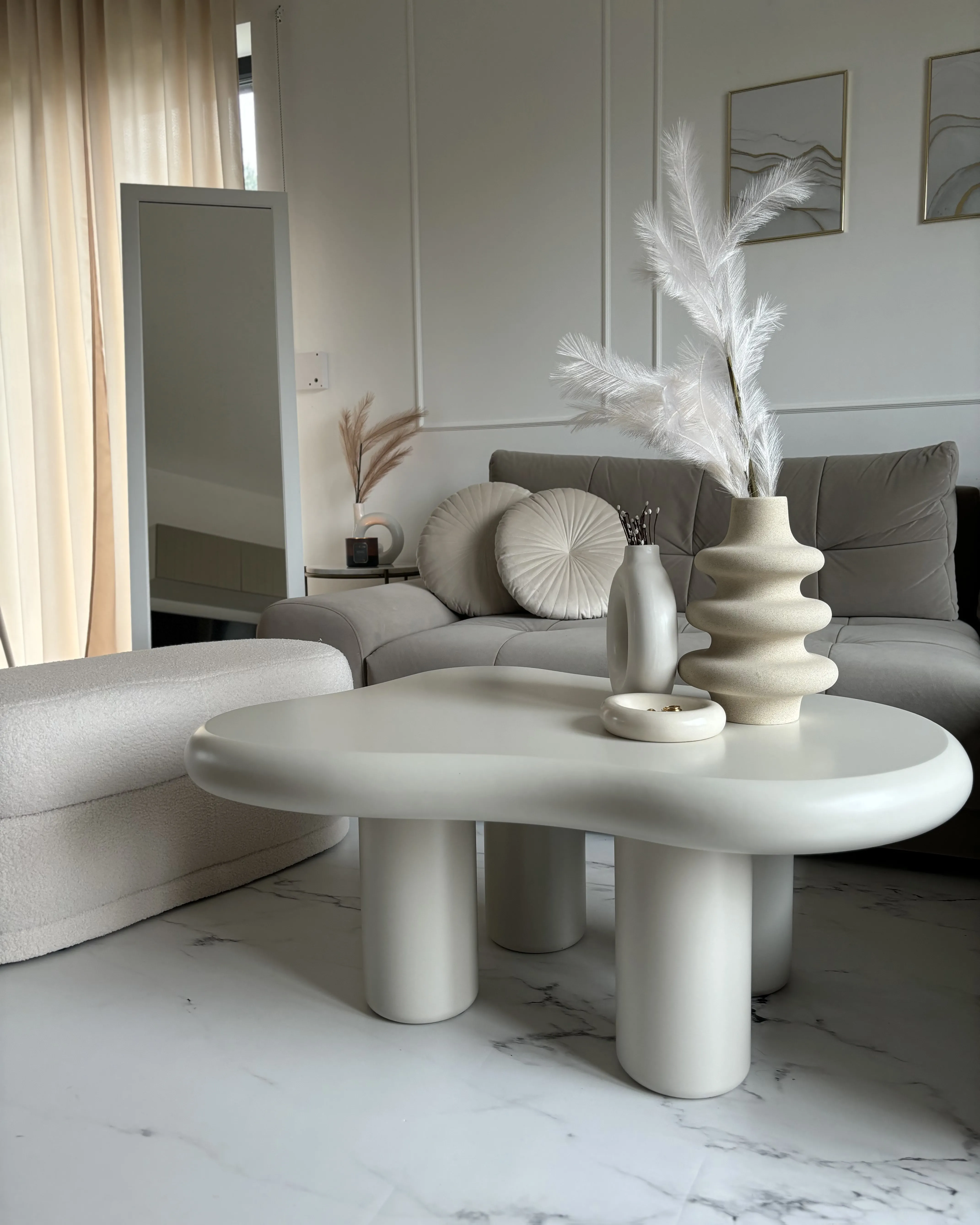 Salontafel ONDLE Gebroken wit