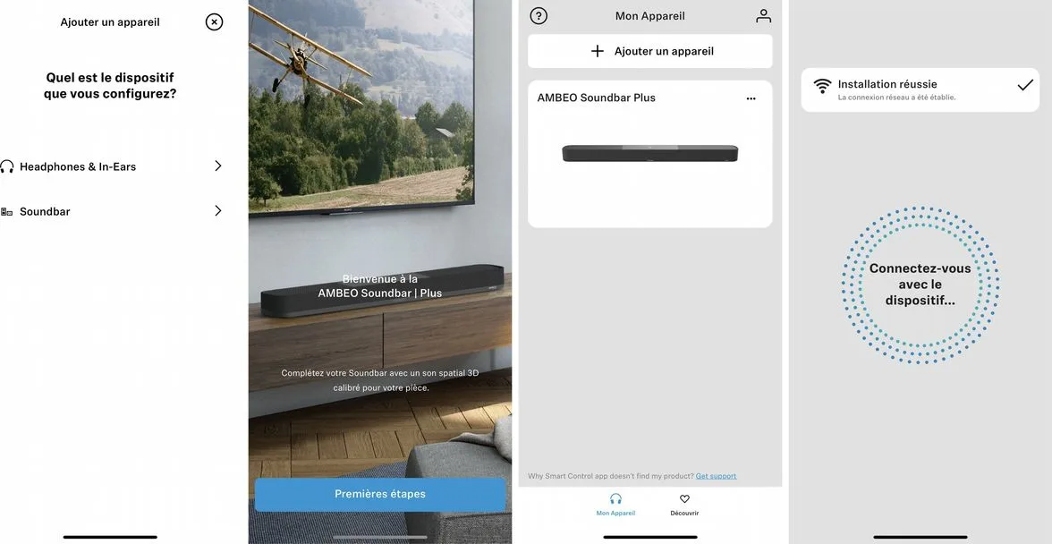Sennheiser Ambeo SoundBar Plus   Audioquest NRG-Y2 (2 m) et Forest HDMI 48 (1,5 m) Barres de son