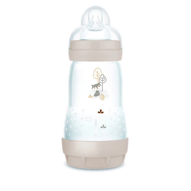Biberon anti colique 260mL 2-12 mois Planet Love - Sable - MAM