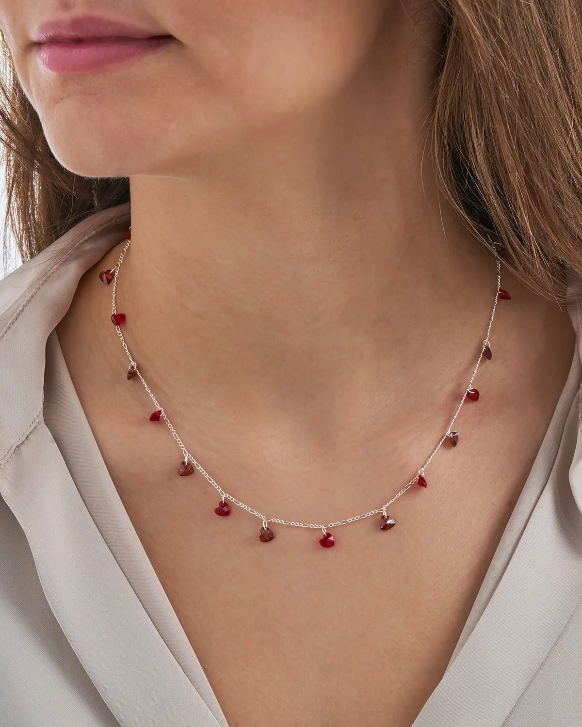 Kette - Red Hearts