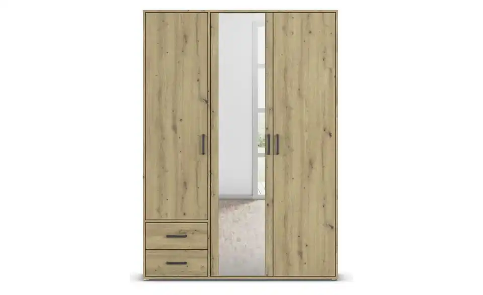 Drehtürenschrank ohne Absetzung 140 cm 3 Stück