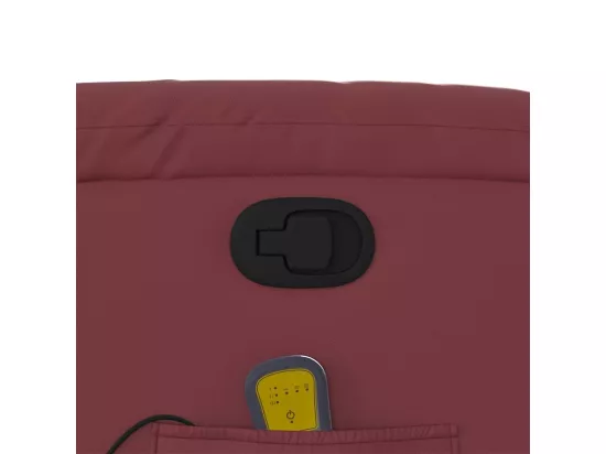 Fauteuil massant inclinable Rouge bordeaux Similicuir