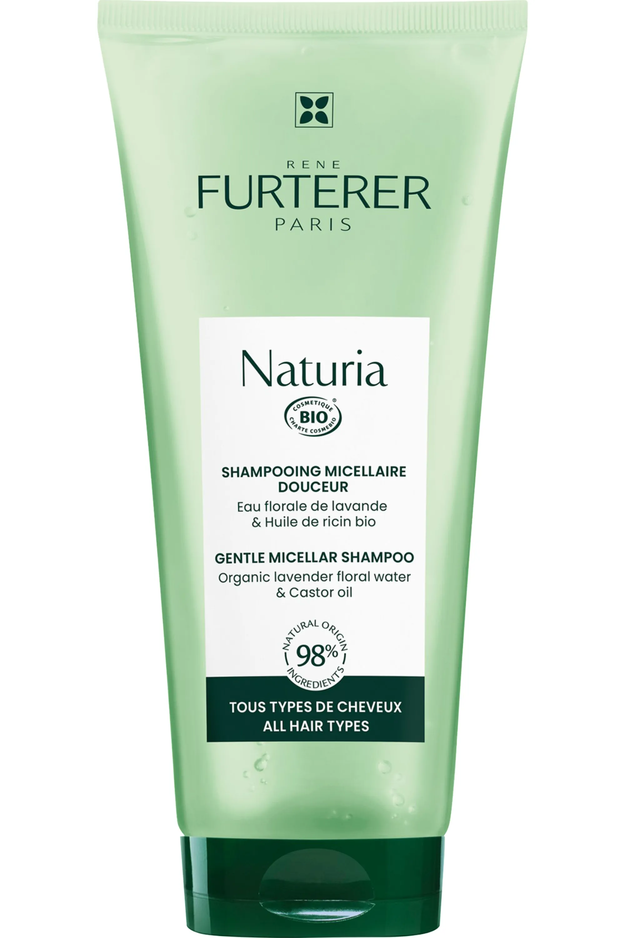 René Furterer Shampoing micellaire rechargeable ultra doux sans sulfates Naturia-200 ml