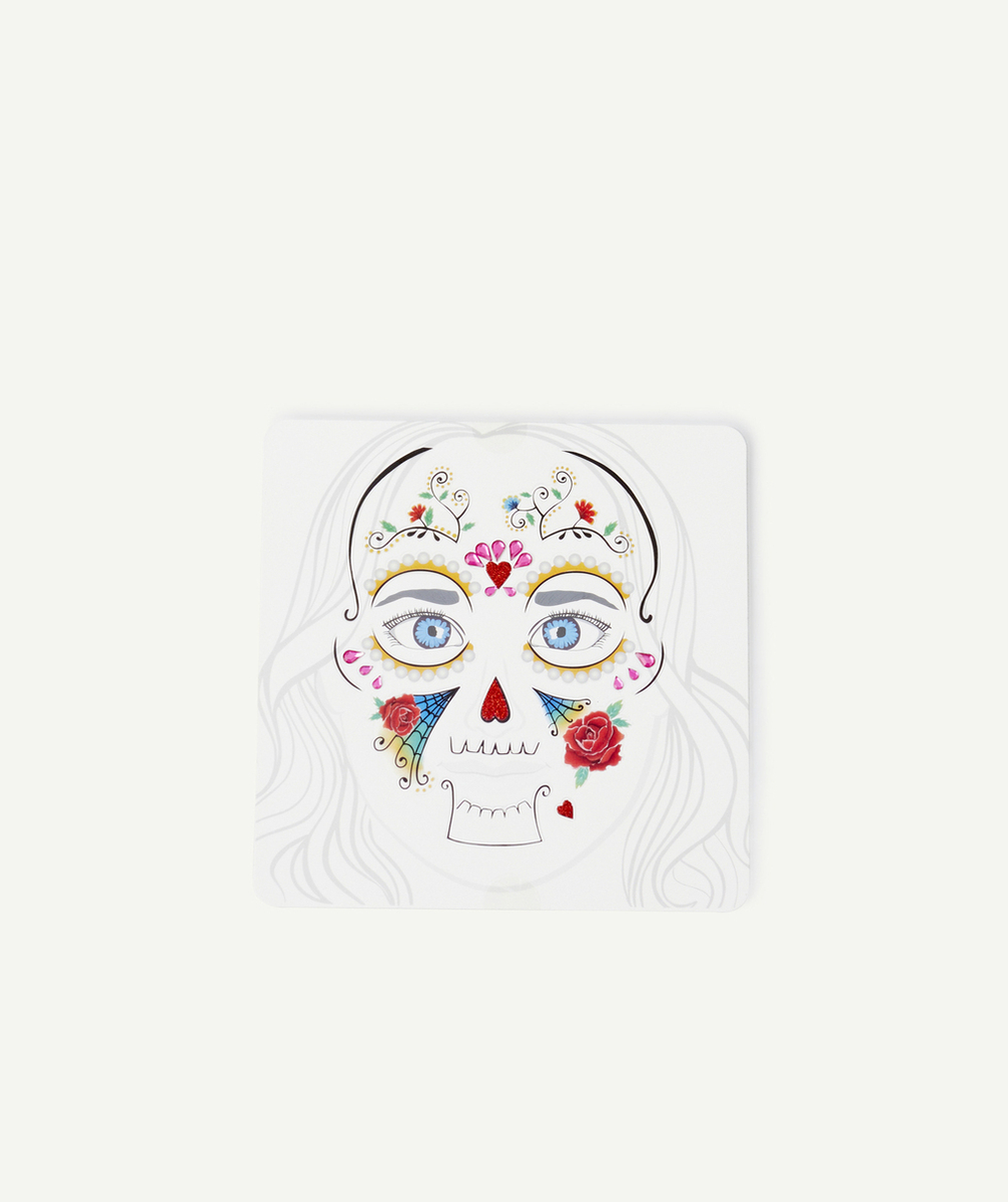 GREAT PRETENDERSAUTOCOLLANTS POUR LE VISAGE THÈME TÊTE DE MORT