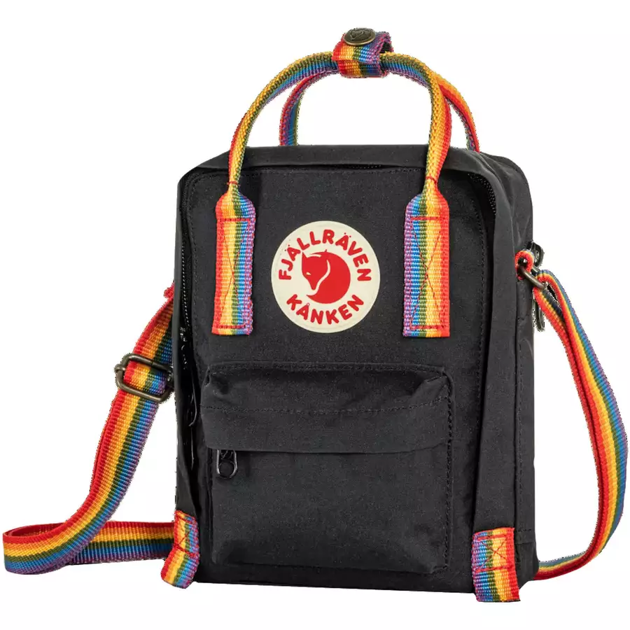Fjällräven Kanken Rainbow Sling - Umhängetasche 20 cm black-rainbow pattern