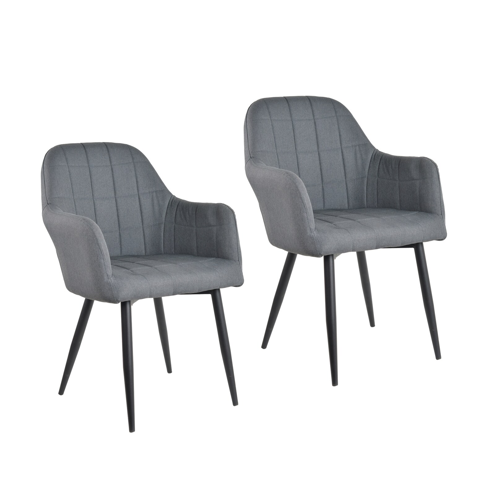 HTI-Living Stuhl Albany Webstoff Grau