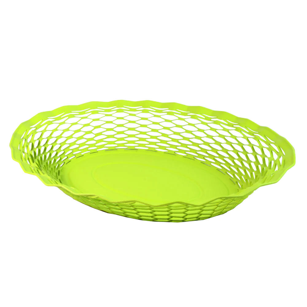 Corbeille à pain vert anis 25x18 cm Roger Orfèvre