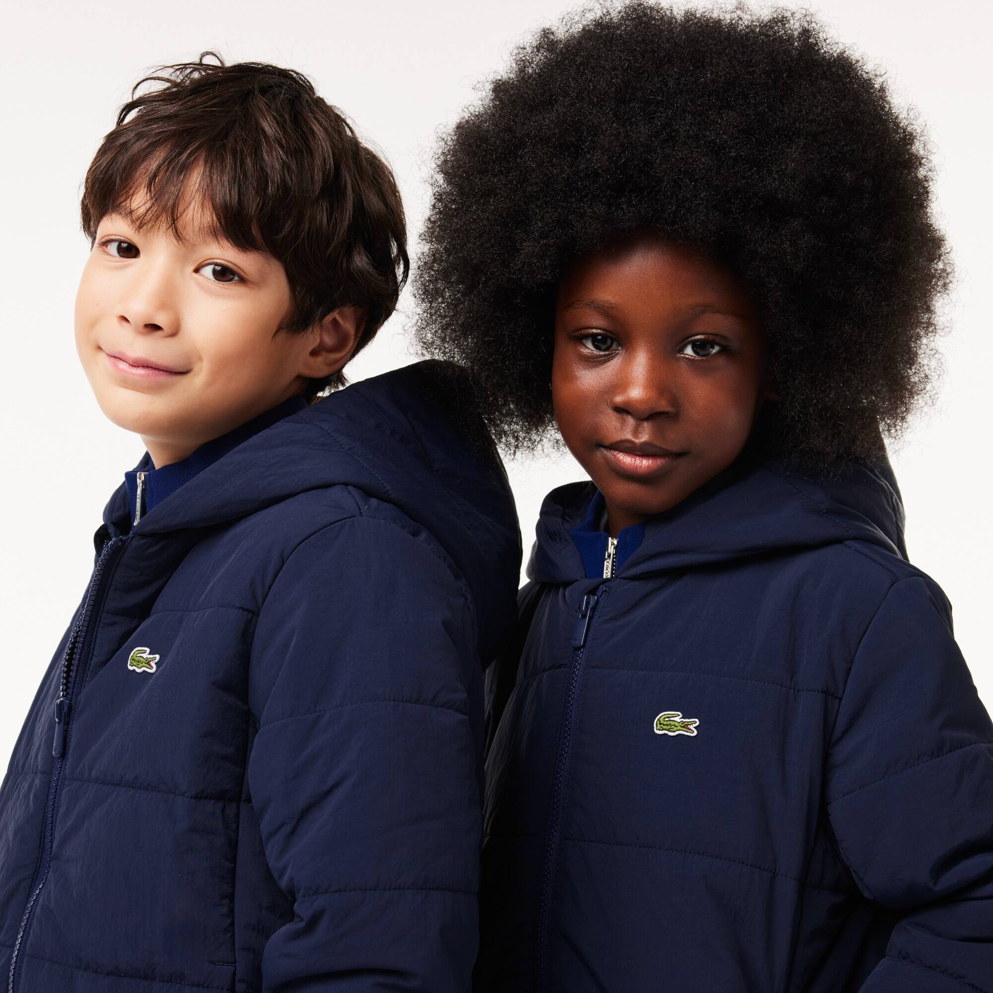 Doudoune avec étiquette nominative à l'intérieur Manteaux & Blousons - Bleu - Lacoste - Enfant