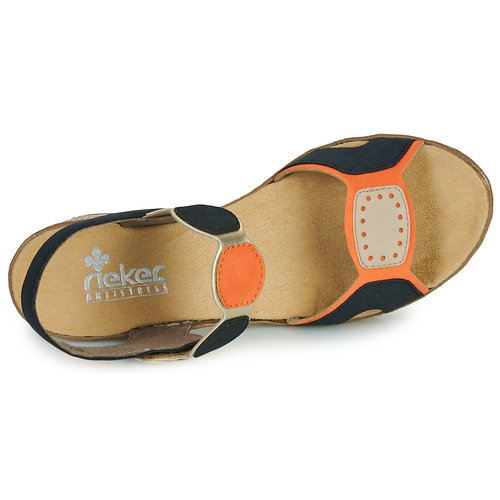 Rieker -  - Marine / Orange / Beige