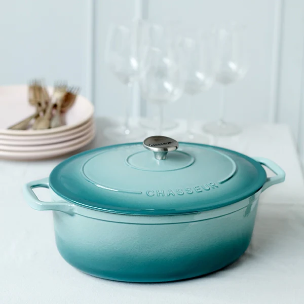 Cocotte Ovale quartz 29 cm Chasseur