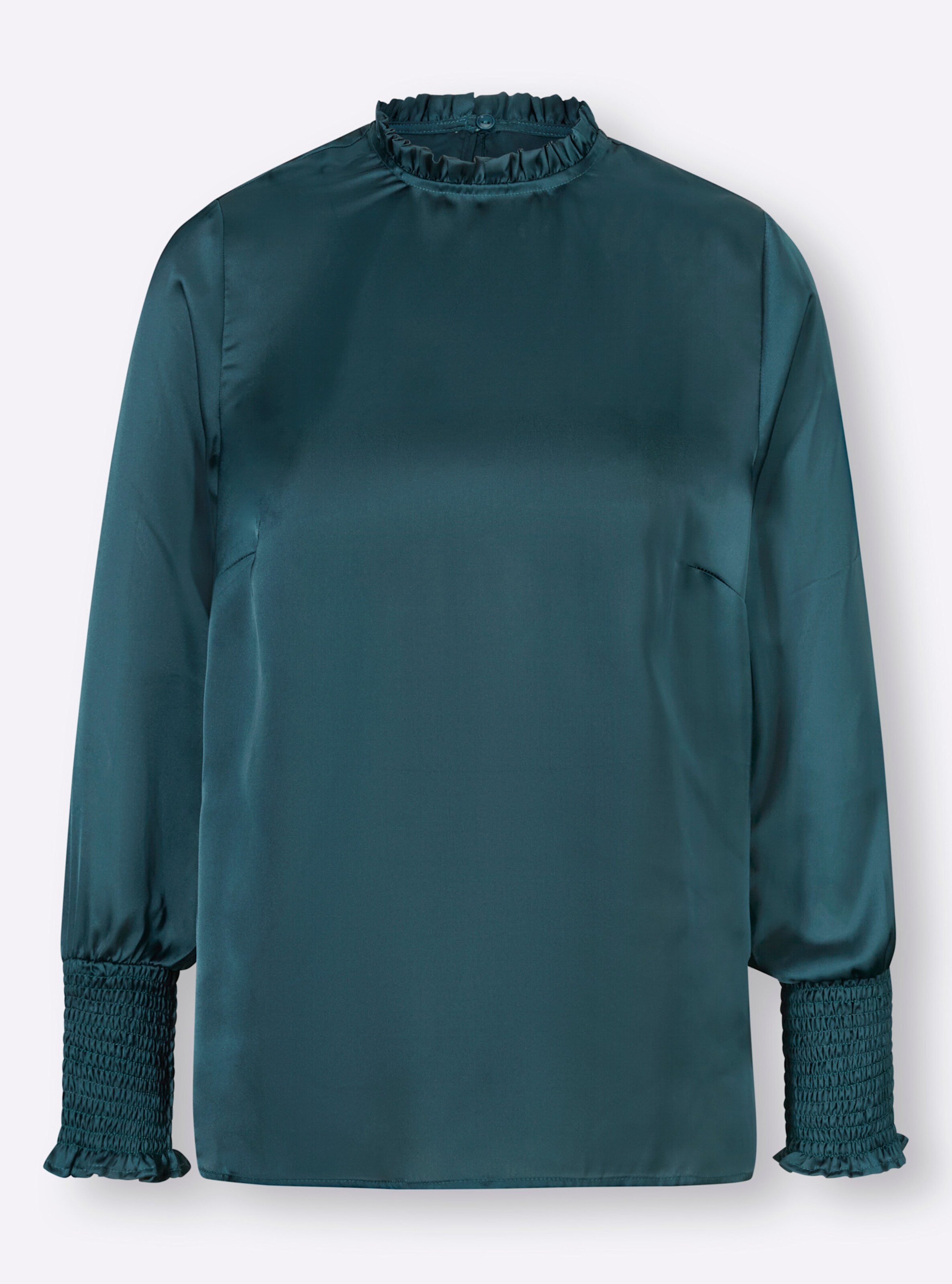 Bluse in petrol
