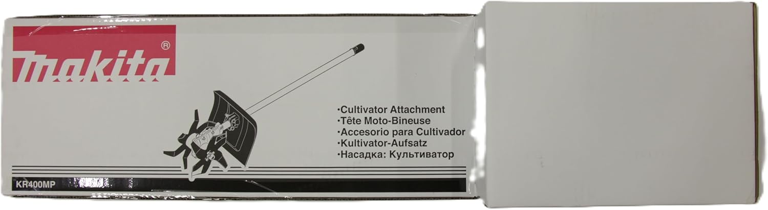 Makita 195707-2 Kultivatoraufsatz KR400MP, Aufsatz zum Auflockern und Kultivieren von Beeten, Arbeitsbreite 16 cm, passend für Akku-Multifunktionsantrieb UX01G, DUX60, DUX18