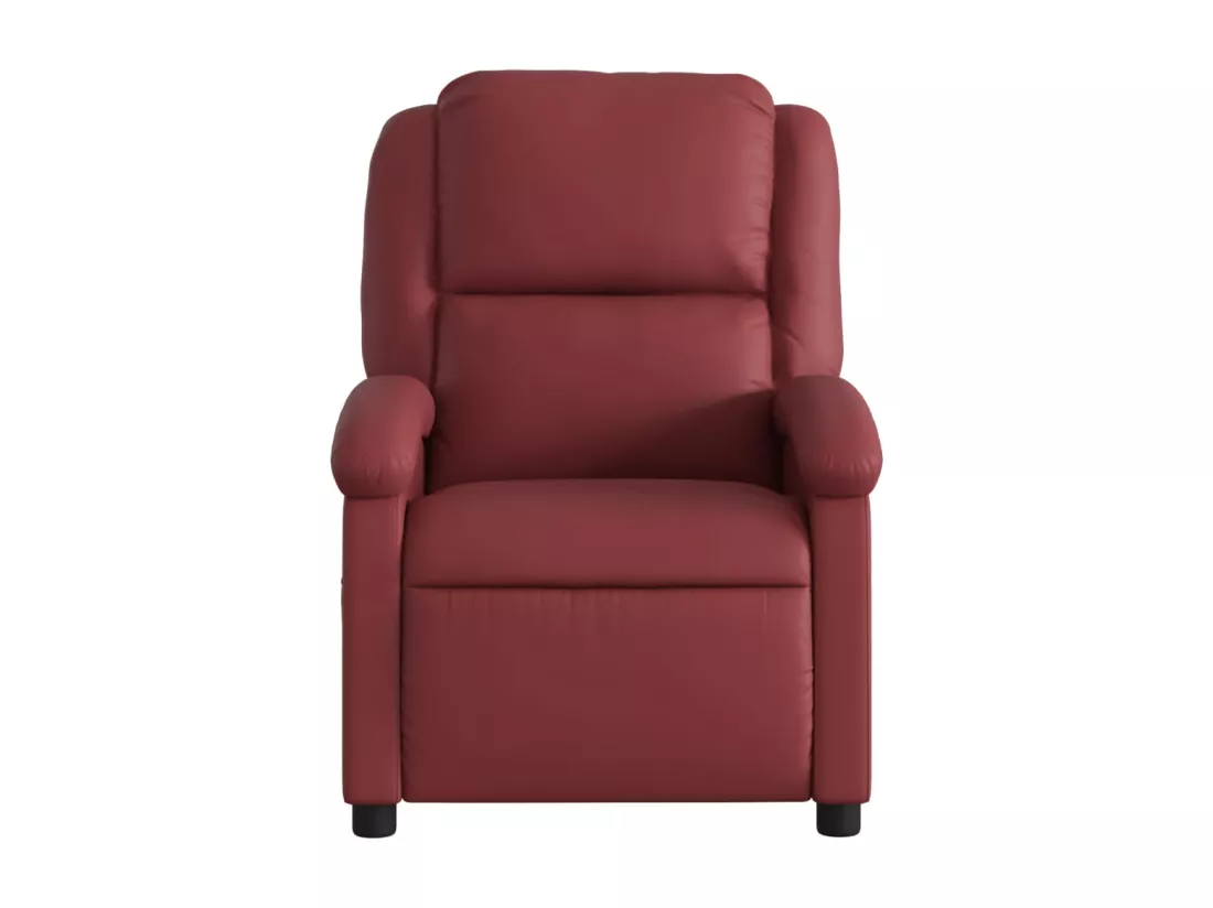 Fauteuil de massage inclinable Rouge bordeaux Similicuir