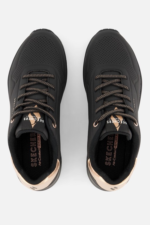 Skechers Uno Shimmer Away Sneakers zwart
