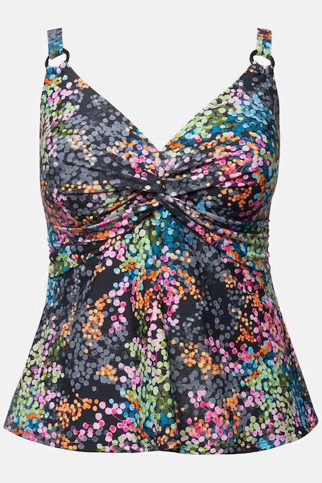 Tankini, Pünktchen, Softcups, Drapierung