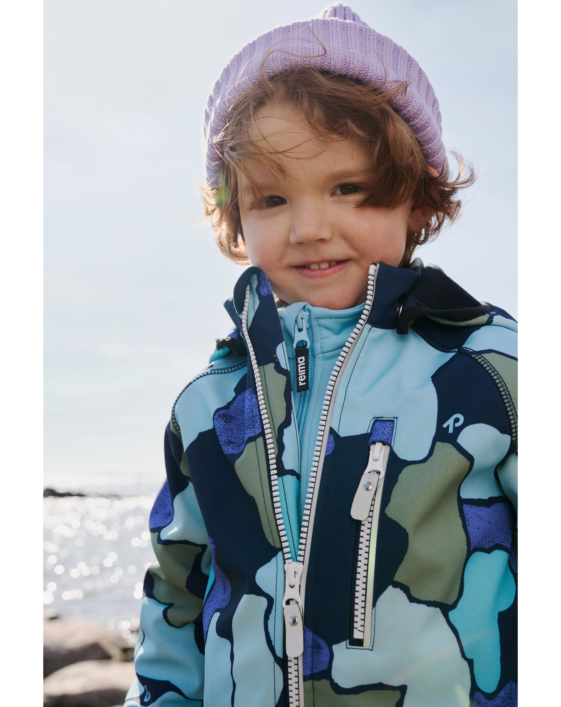 Softshelljacke VANTTI mit Innenfleece in navy