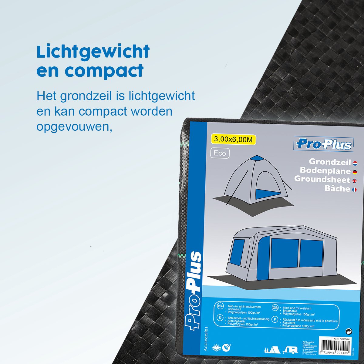 ProPlus Eco grondzeil - 3 x 6 meter