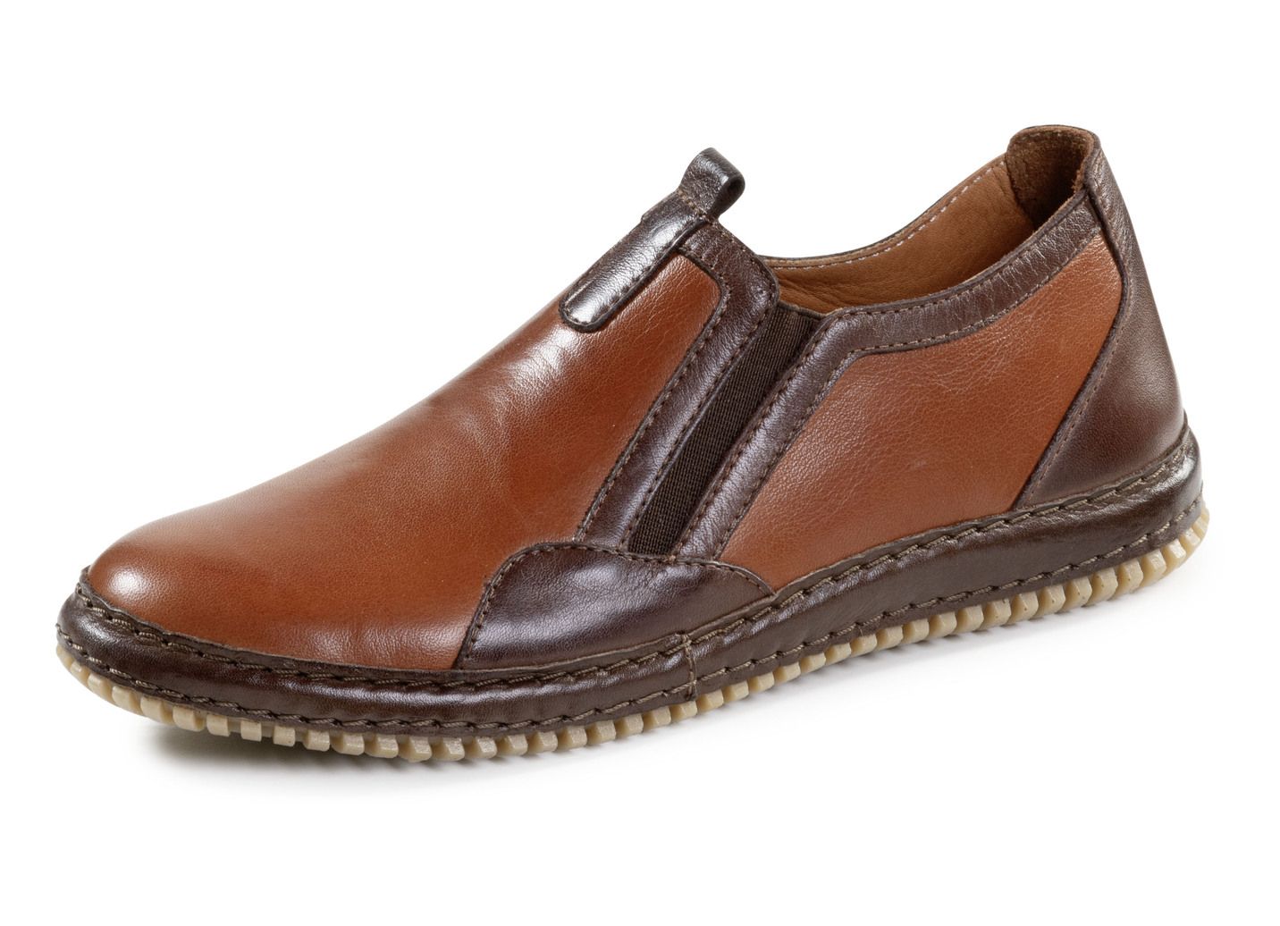 Gemini Slipper aus schattiertem Rind-Nappaleder
