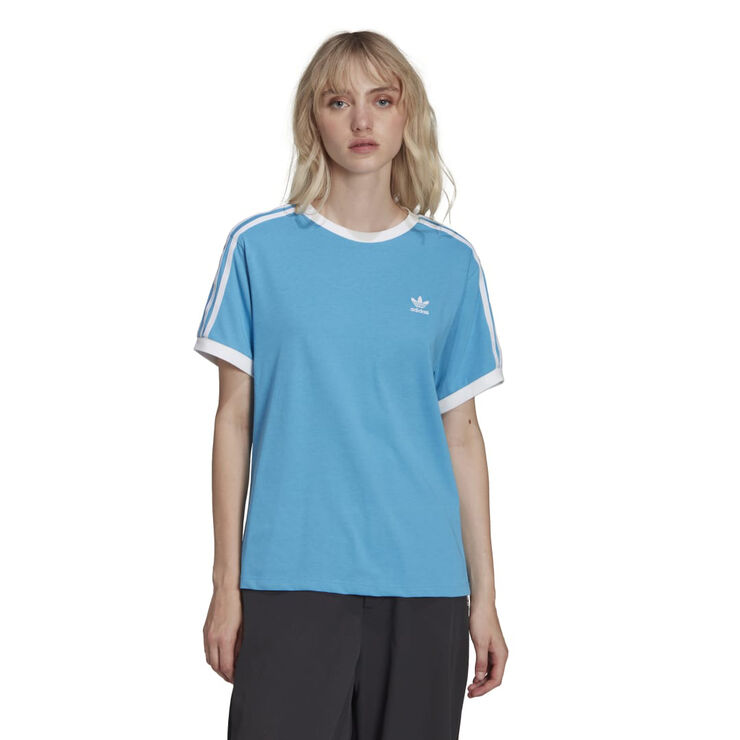 adidas 3 stripes tee Blue