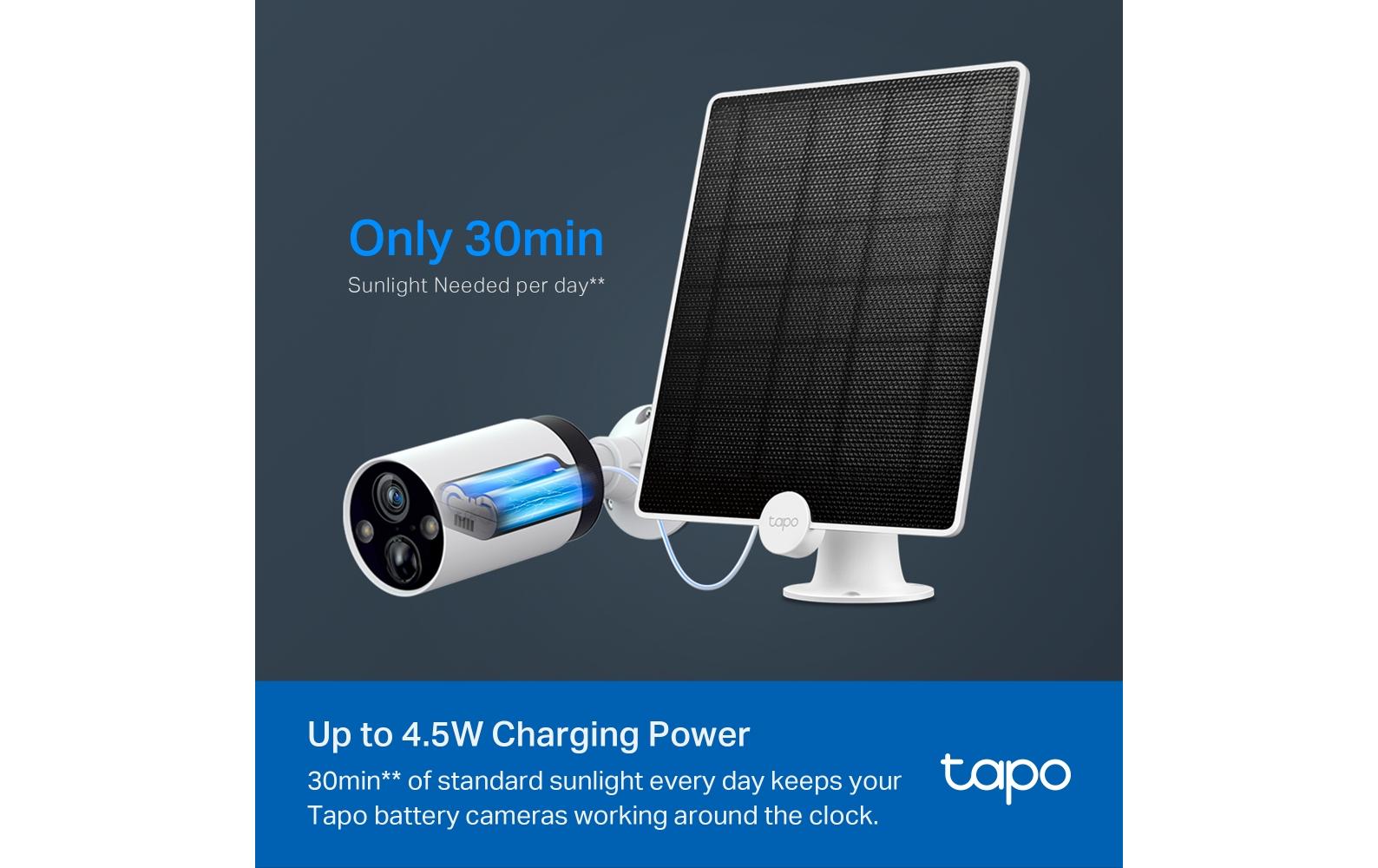 Solarpanel Tapo A200Leistung ohne Unterbrechung, Schutz das ganze Jahr über – Solarpanel Tapo A200