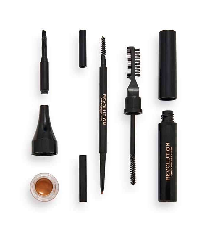Revolution - Kit de sobrancelha Ultra Brow Builder - Light Brown