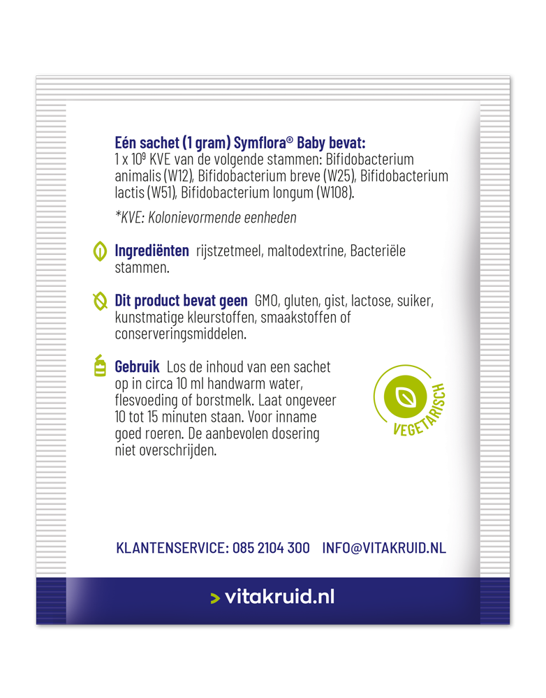 Vitakruid Symflora® Baby Probiotica Voor Moeder & Baby (30 Zakjes)