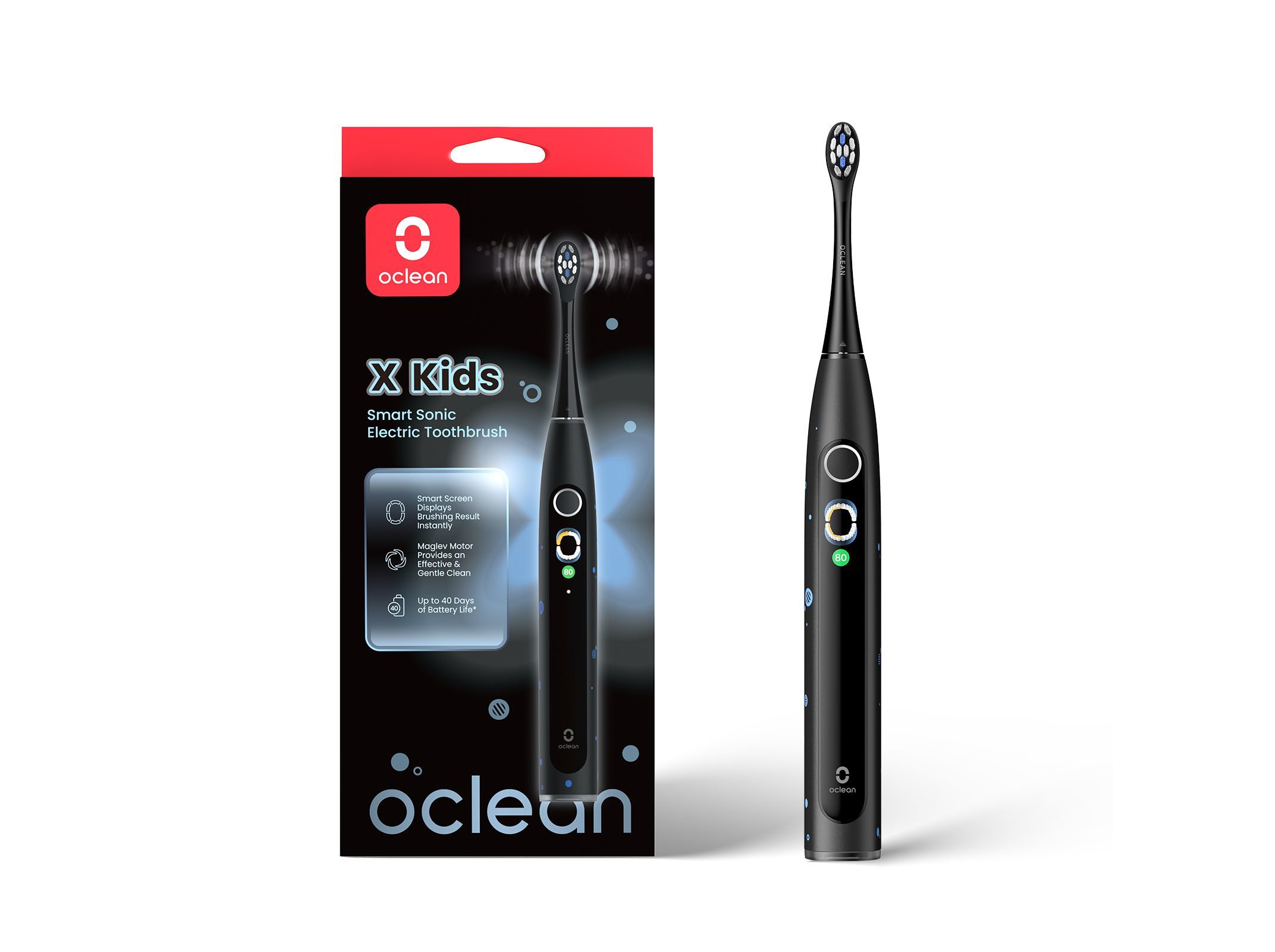 ESCOVA SONICA OCLEAN X KIDS PRETA