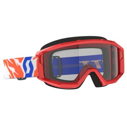 Masque cross Scott PRIMAL - CLEAR - YOUTH - Rouge