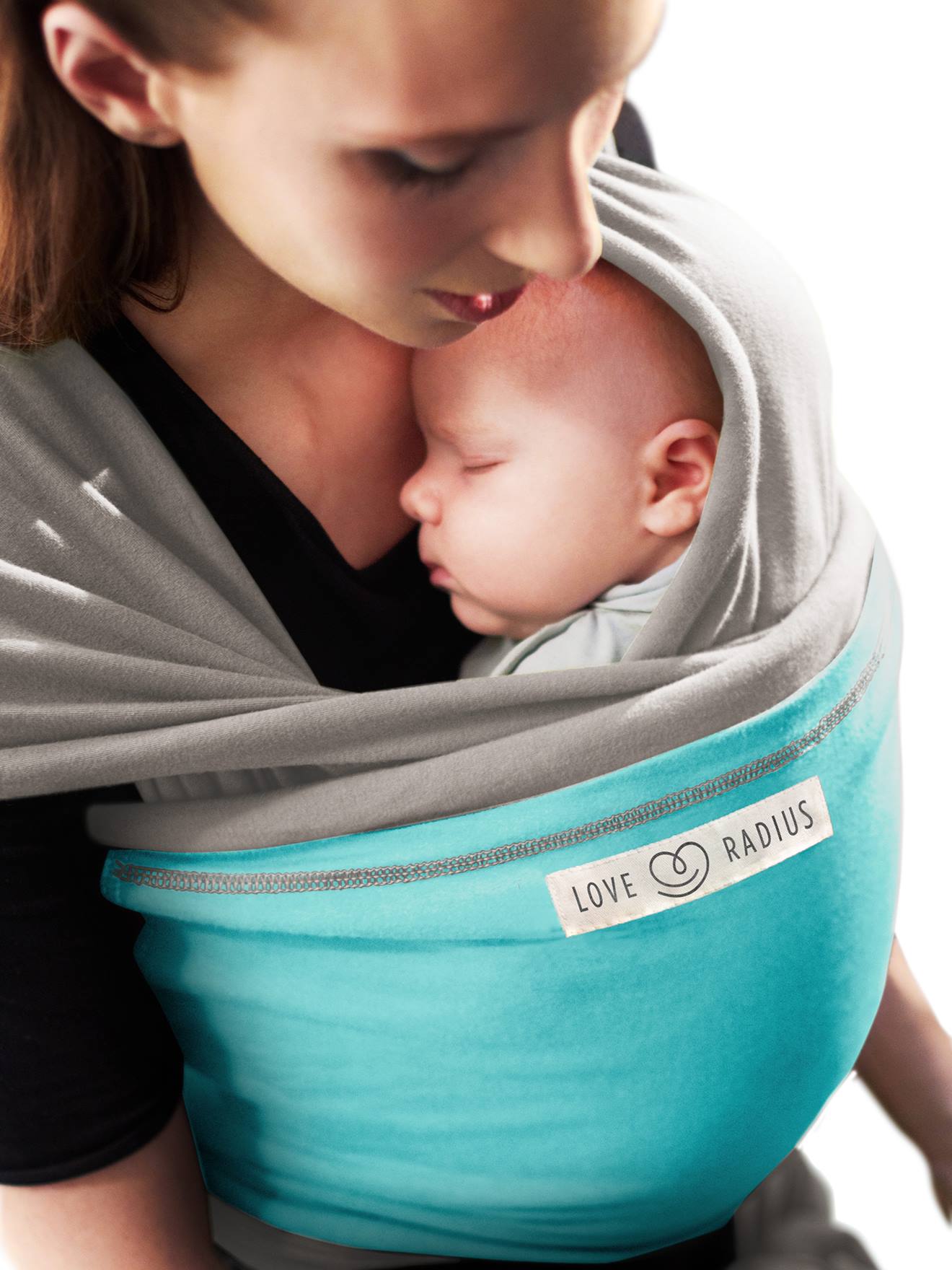 Porta-bebês L'originale LOVE RADIUS by JE PORTE MON BEBE liso cinza escuro