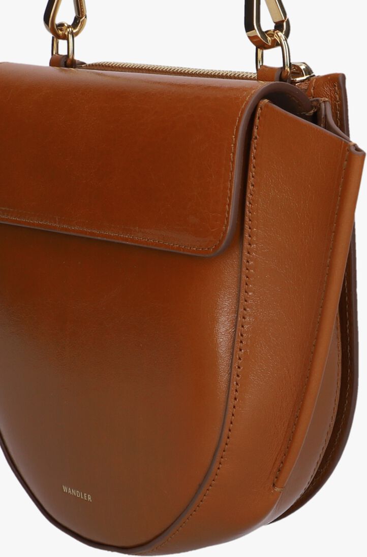 cognac wandler schoudertas hortensia bag mini eyelets