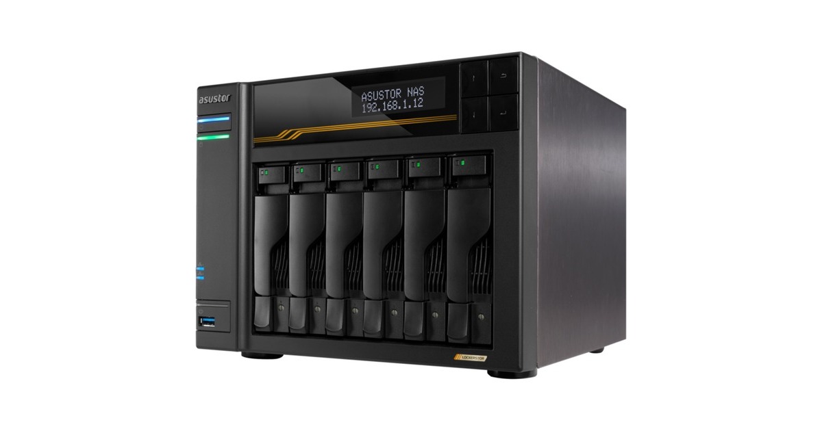 AsustorLockerstor 6 AS6806T nas  (Zwart)
