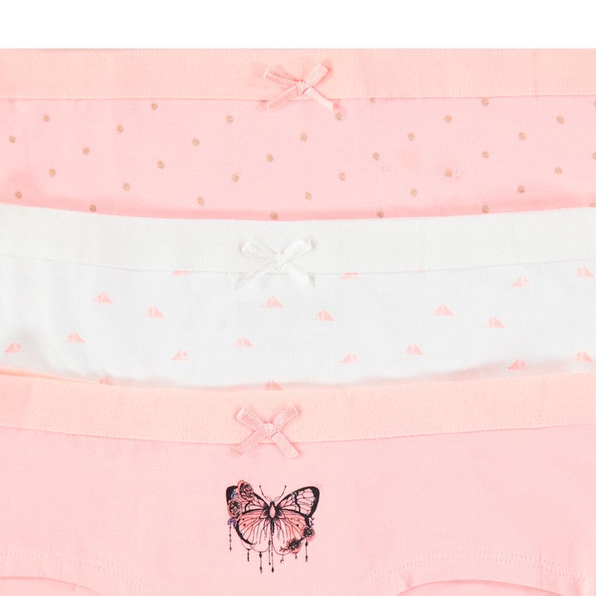Lot de 3 shorties imprimés - Rose