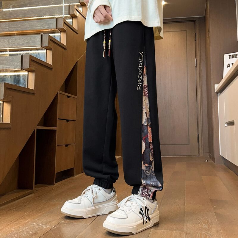 Ayuyel - Harmen joggingbroek met hoge taille en bloemenprint