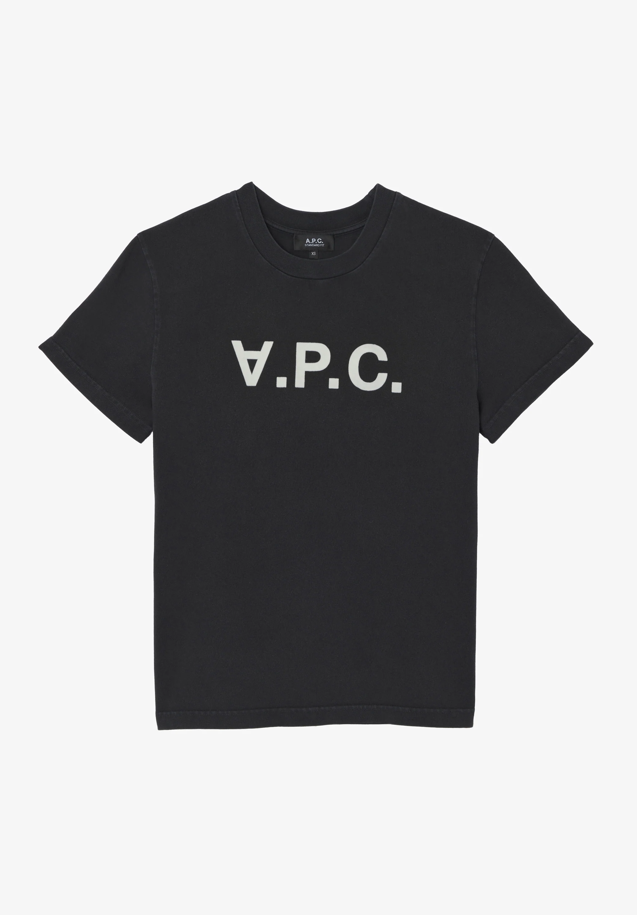 t-shirt standard grand vpc GOTS - Noir/blanc casse
