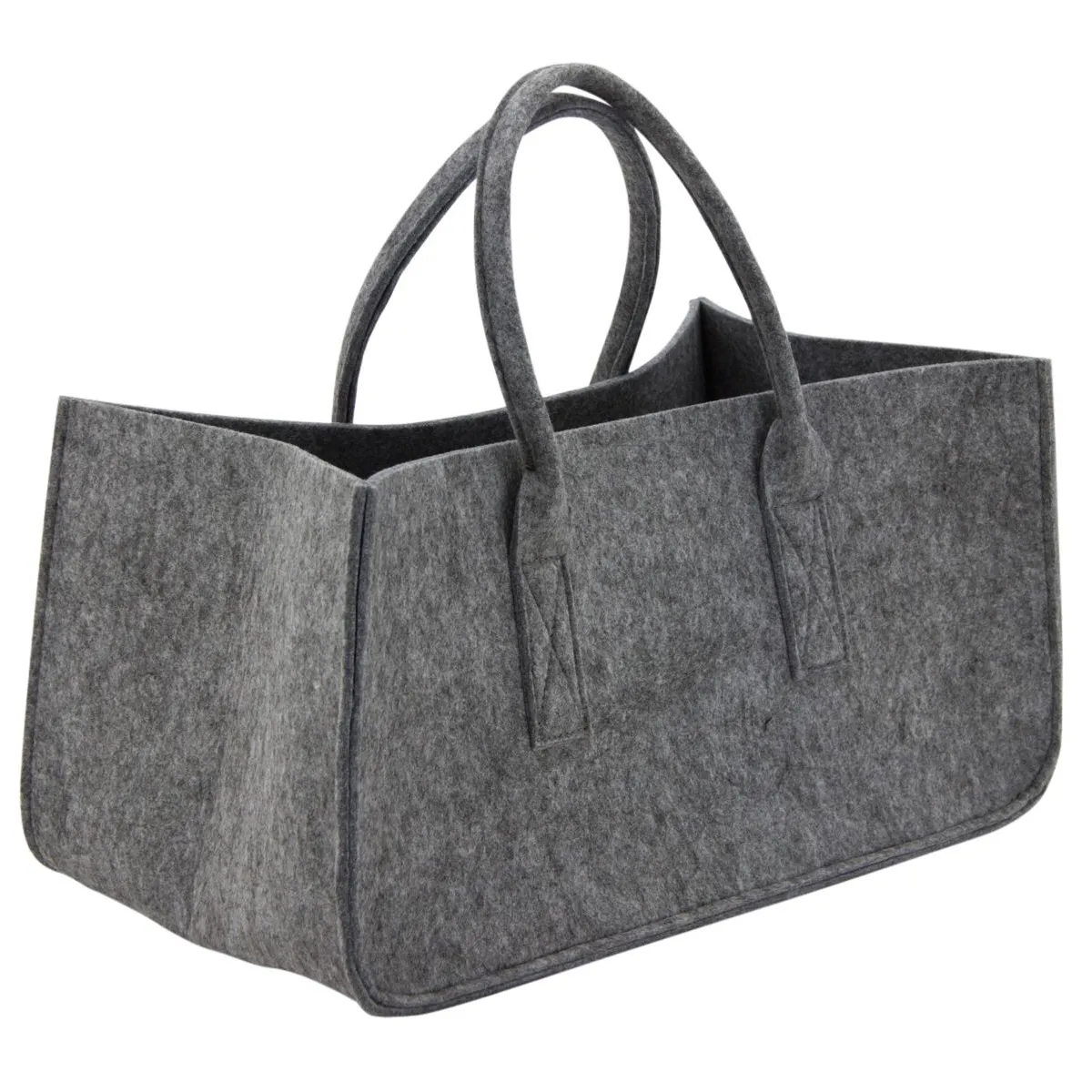 Aubry Gaspard Sac à bûches - Feutrine Grise