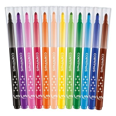 Maped Color'Peps Long Life - 12 Feutres - pointe moyenne