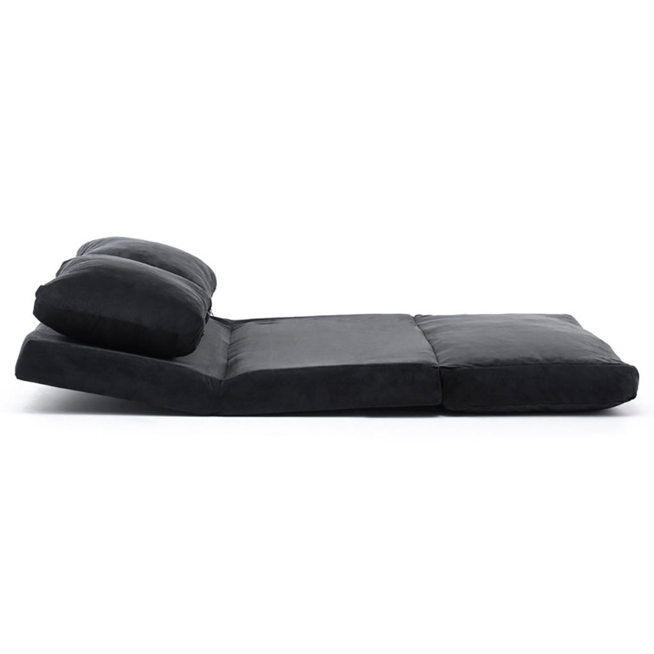 Homitis Banquette Convertible 2 places Taida noire - 120x68x26 cm
