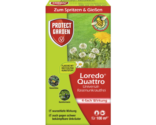 Onkruidverdelger voor gazons Protect Garden Loredo Quattro Concentraat 100 ml voor 100 m²