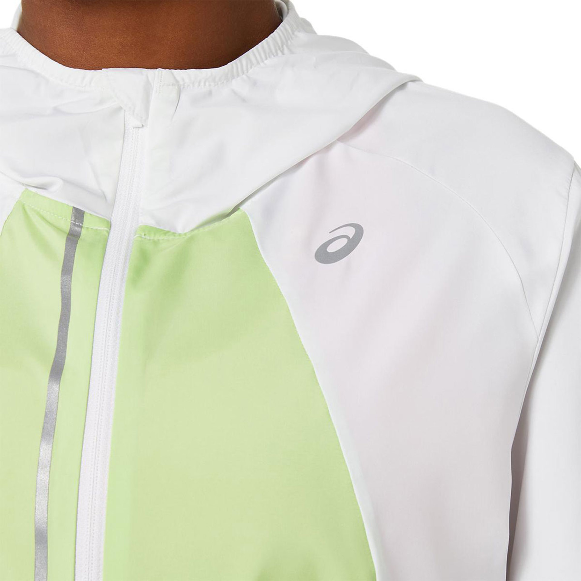 ASICS Lite-Show Hardloopjack Wit/Groen/Zwart Dames