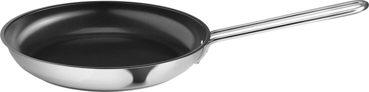 Eva Trio Stainless Steel Stegepande 28 cm keramisk Slip-Let® belægnin Polished steel