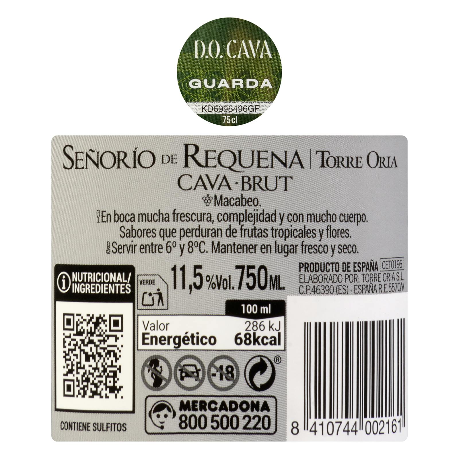 Cava brut Señorío De Requena