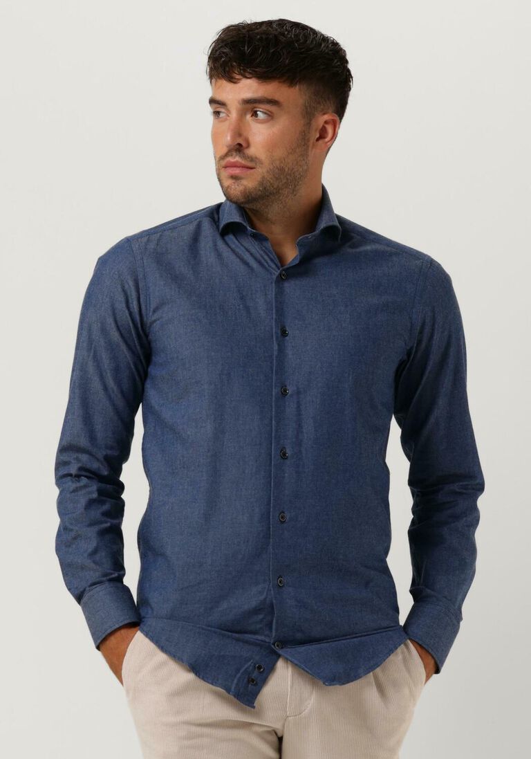 PORTO MILANO blauwe porto milano klassiek overhemd lagos