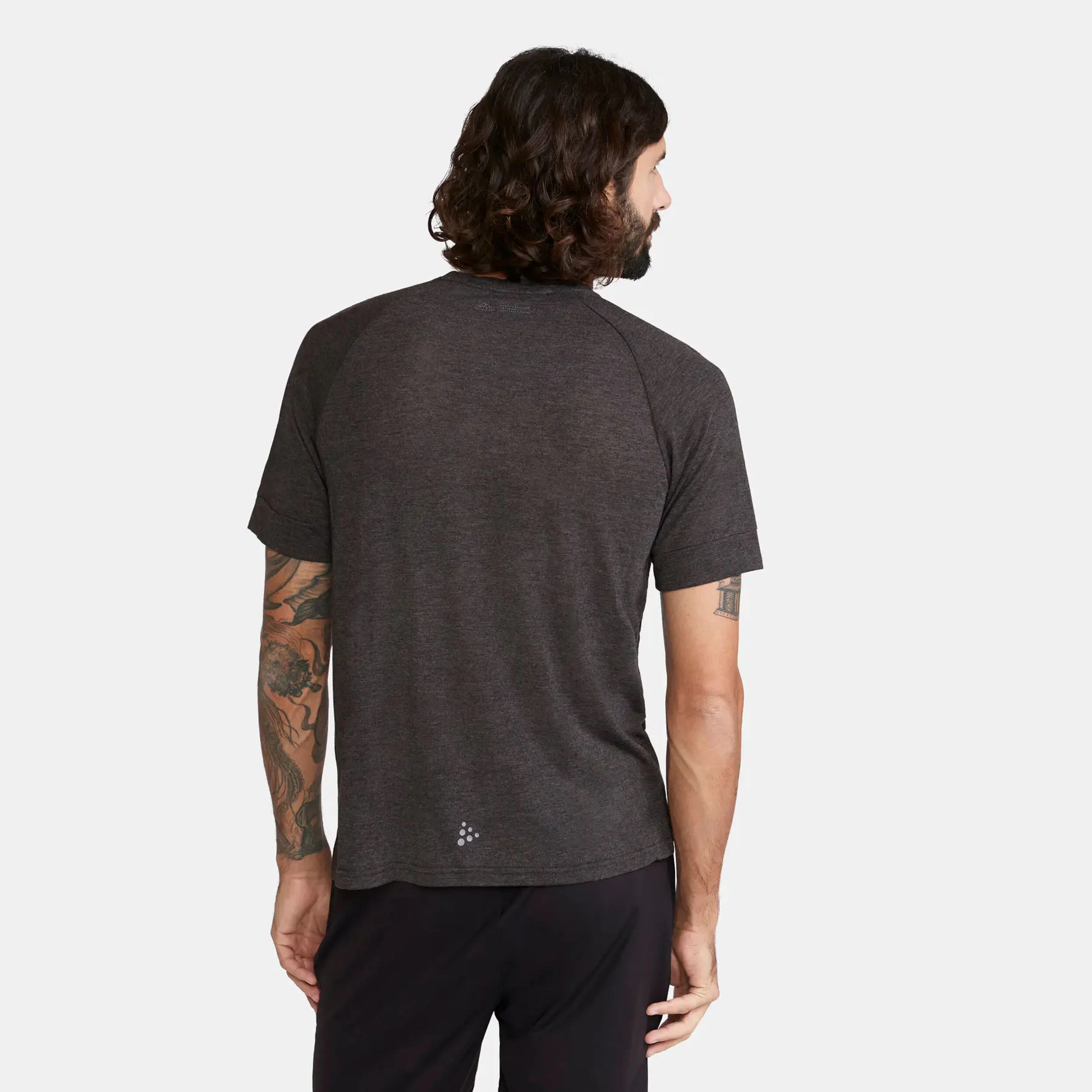 Craft ADV Trail Wool Maillot De Course Hommes - Gris Foncé