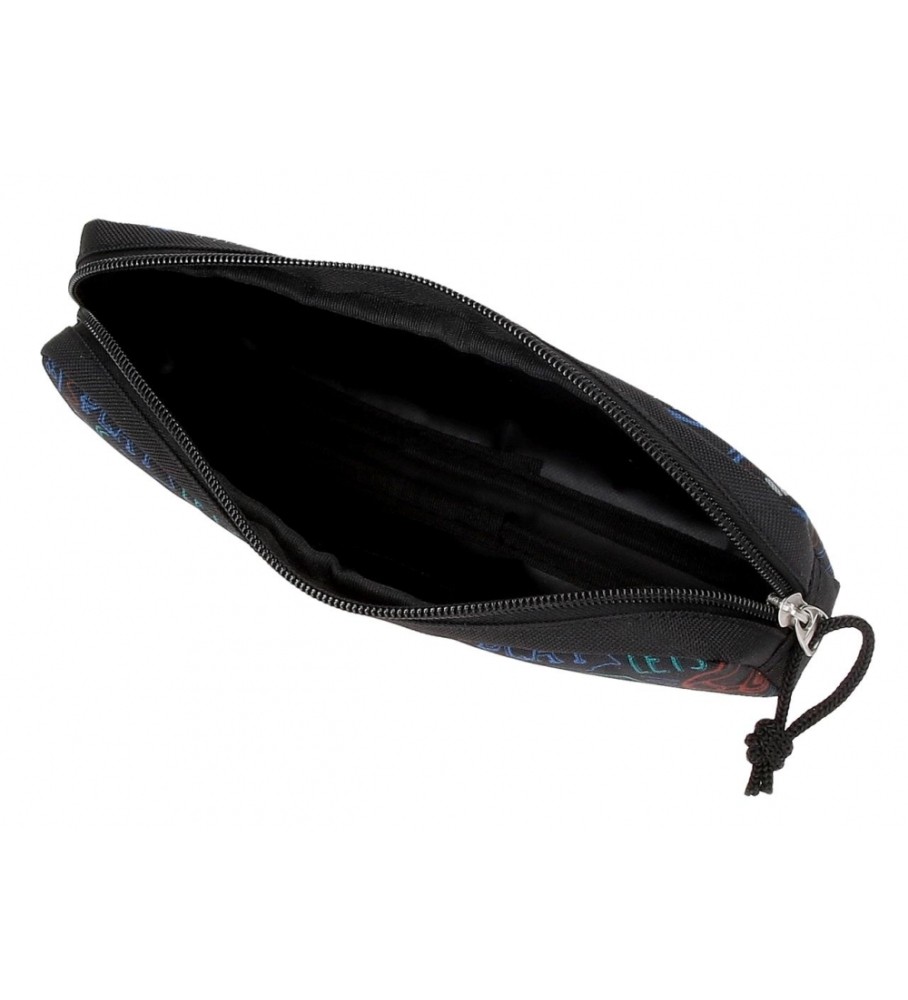 Estojo Roll Road Next Level preto -22x7x3cm-