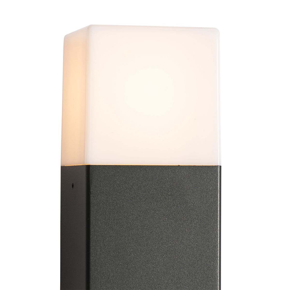 Buiten wandlamp zwart met opale kap 2-lichts IP44 - Denmark