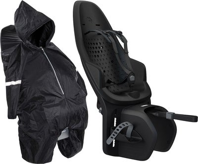 Thule Yepp 2 Maxi Rack Mount Sykkelsete Inkl. Regntrekk, Black
